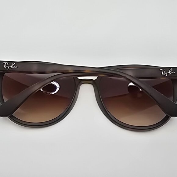 Ray-Ban RB4170 865/13 Brad Matte Havana Frame Brown Lens Aviator Sunglasses - Picture 9 of 14